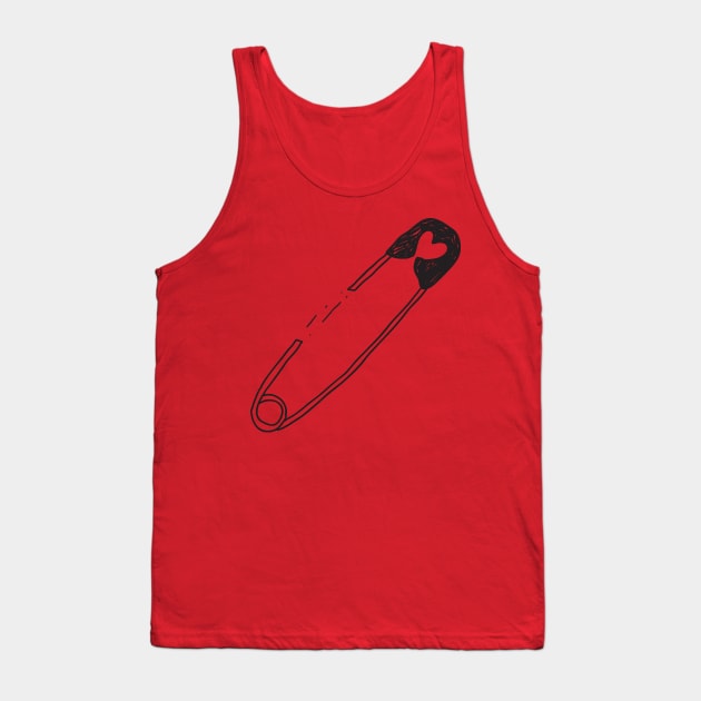 Safety pin Tank Top by kostolom3000